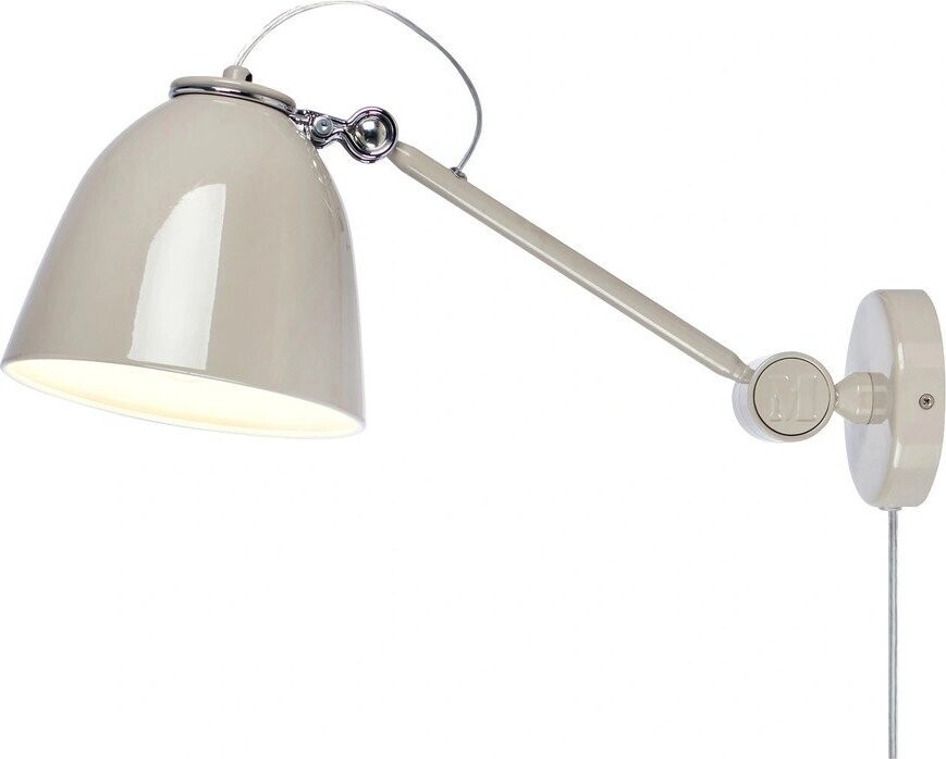 Šedobéžové nástěnné svítidlo do zásuvky Tilt – Markslöjd