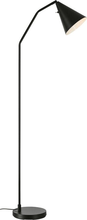 Černá LED stmívatelná stojací lampa s kovovým stínidlem (výška 144 cm) Funil – Markslöjd