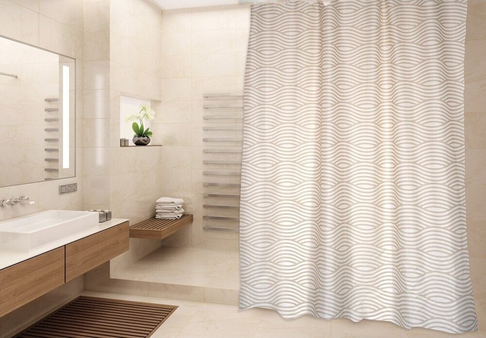 Sprchový závěs 180x200 cm Wave – MSV