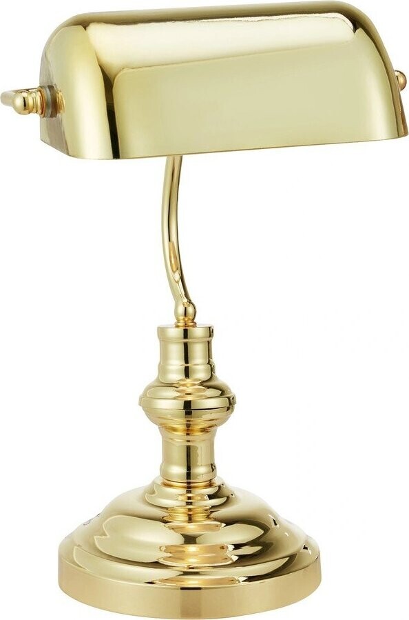 Stolní lampa v mosazné barvě se skleněným stínidlem (výška 42 cm) Bankers – Markslöjd