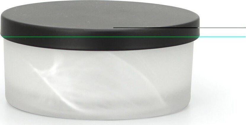 Bílý skleněný koupelnový organizér na vatové tampony Madison – Spirella