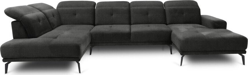 Šedá rohová pohovka (levý roh/do