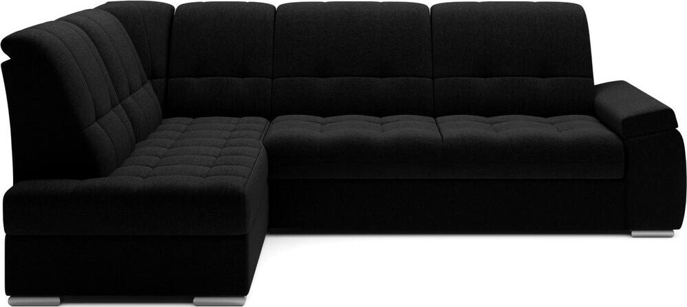 Černá rozkládací/s úložným prostorem rohová pohovka (levý roh/do L) Sado – ELTAP