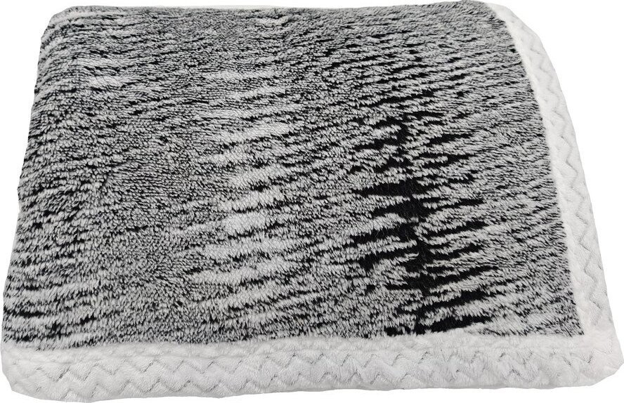 Černá deka s beránkem 150x200 cm Marble – My House