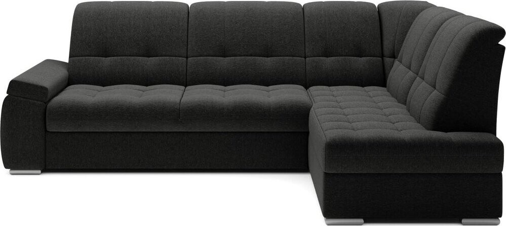 Tmavě šedá rozkládací/s úložným prostorem rohová pohovka (pravý roh/do L) Sado – ELTAP