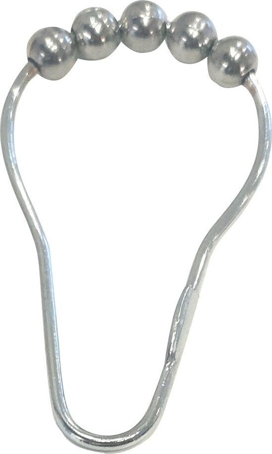Háčky ke sprchovému závěsu v sadě 12 ks v leskle stříbrné barvě 3,5 cm Anello – Spirella
