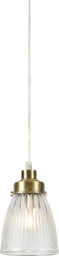 Závěsné svítidlo v mosazné barvě se skleněným stínidlem ø 11 cm Bellis – Markslöjd