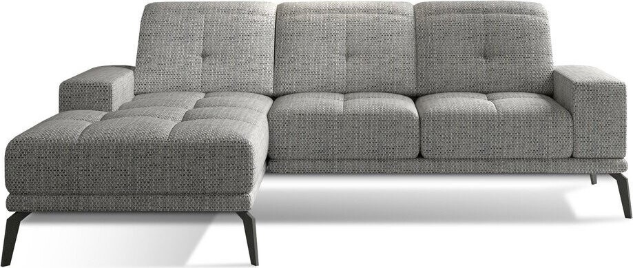 Šedá rohová pohovka (levý roh/s lenoškou) Torrense – ELTAP