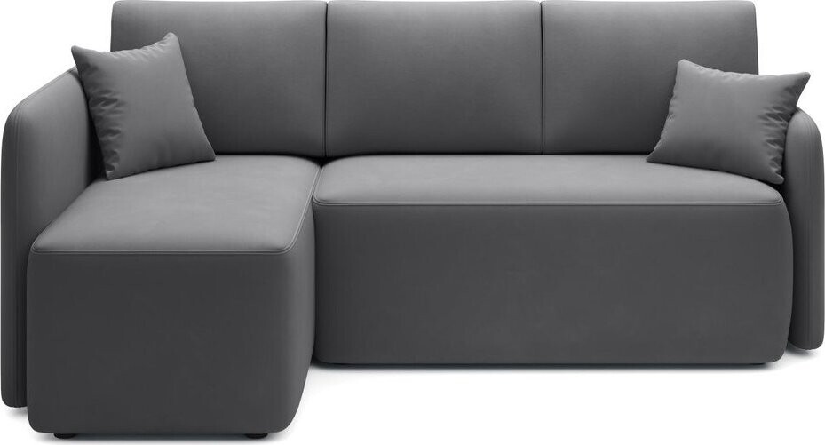 Tmavě zelená sametová rozkládací/s úložným prostorem rohová pohovka (levý roh/s lenoškou) Hadson – ELTAP