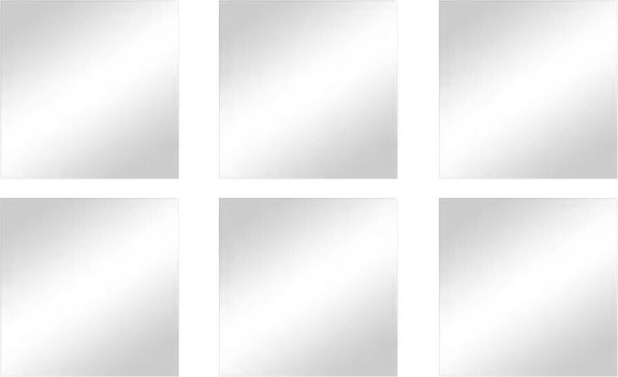 Nástěnná zrcadla v sadě 6 ks 10x10 cm – MSV