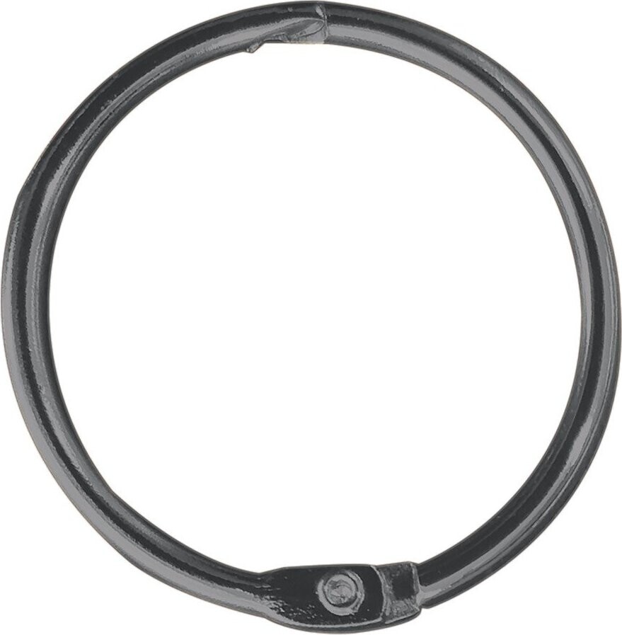 Matně černé kroužky ke sprchovému závěsu v sadě 12 ks Ringo Small – Spirella