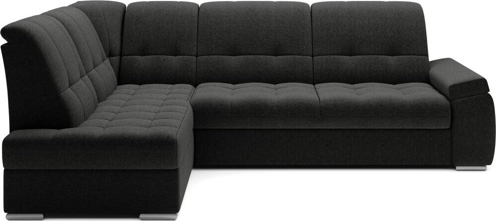 Tmavě šedá rozkládací/s úložným prostorem rohová pohovka (levý roh/do L) Sado – ELTAP