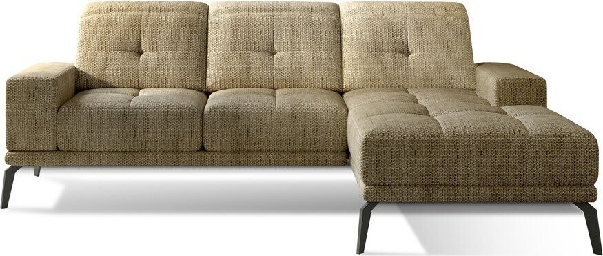 Béžová rohová pohovka (pravý roh/s lenoškou) Torrense – ELTAP