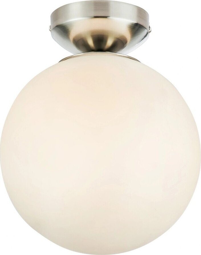 Bílé/ve stříbrné barvě stropní svítidlo se skleněným stínidlem Stintino – Markslöjd