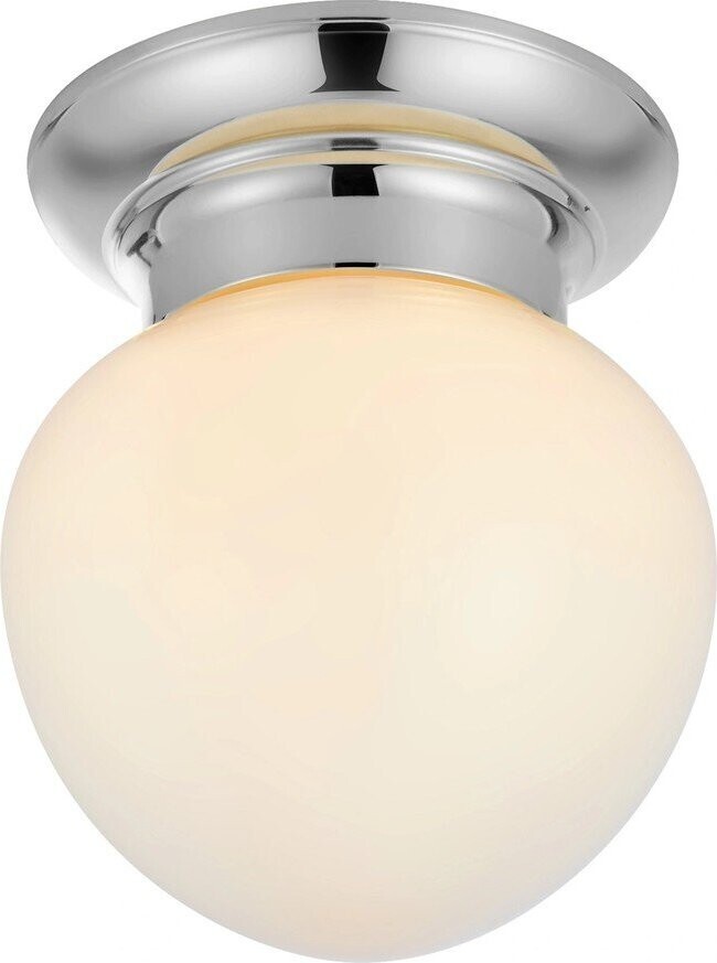 Bílé/ve stříbrné barvě stropní svítidlo se skleněným stínidlem Ronda – Markslöjd