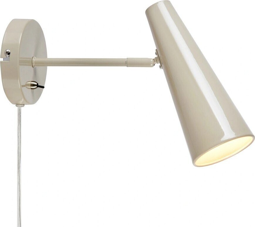 Šedobéžové nástěnné svítidlo do zásuvky Peak – Markslöjd