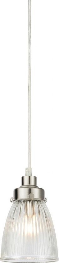 Závěsné svítidlo ve stříbrné barvě se skleněným stínidlem ø 11 cm Bellis – Markslöjd