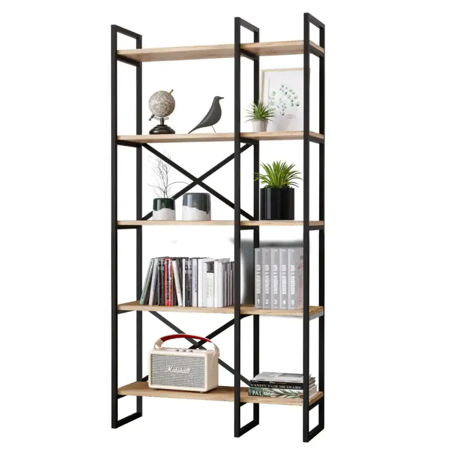 Casarredo Regál PEIPSI - borovice / černá