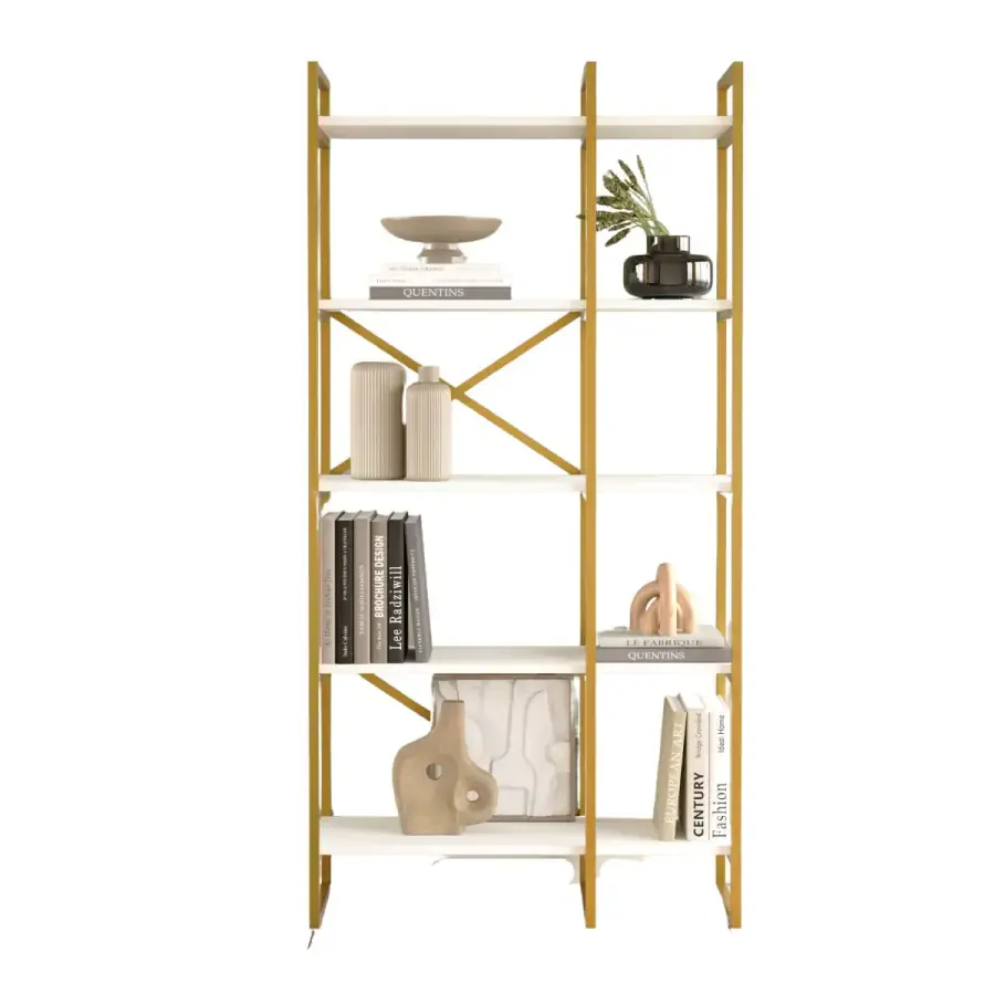 Casarredo Regál PEIPSI - bílá / zlatá