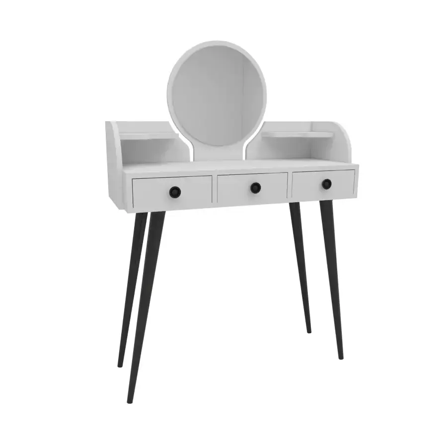 Casarredo Toaletní stolek MIKRI se zrcadlem - bílá