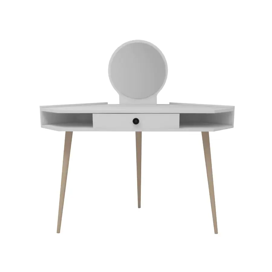 Casarredo Toaletní stolek VERIA se zrcadlem - bílá