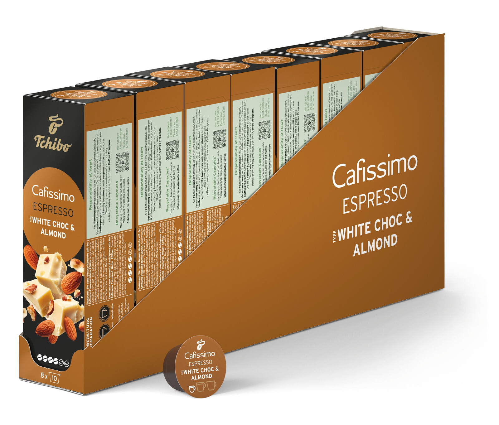 Cafissimo Flavoured Espresso − White Choc & Almond − 80 kapslí - Intenzita: 4/6