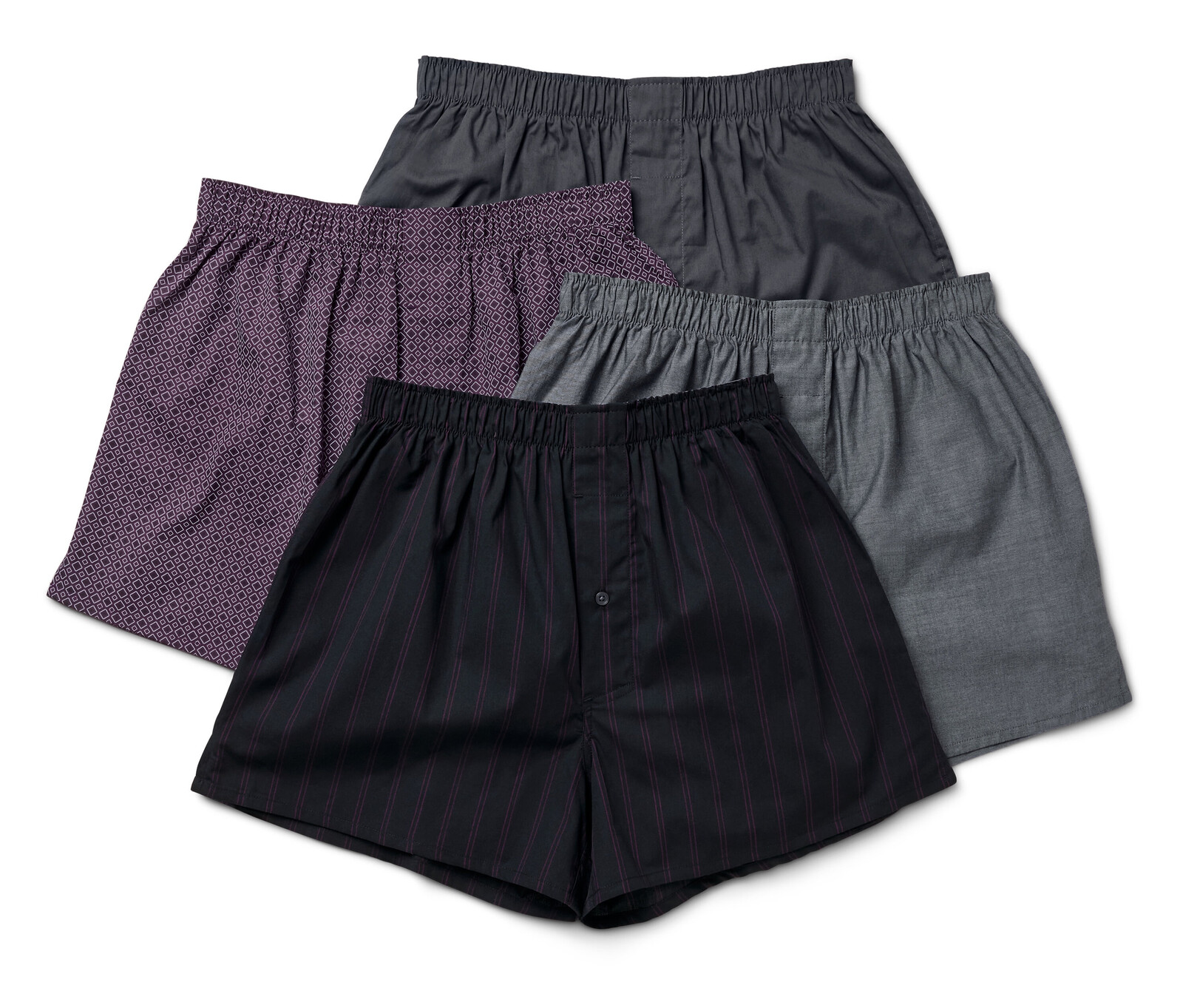 Tchibo - Tkané boxerky - pro muže - vel. XXL/8 - barva: červená/s potiskem