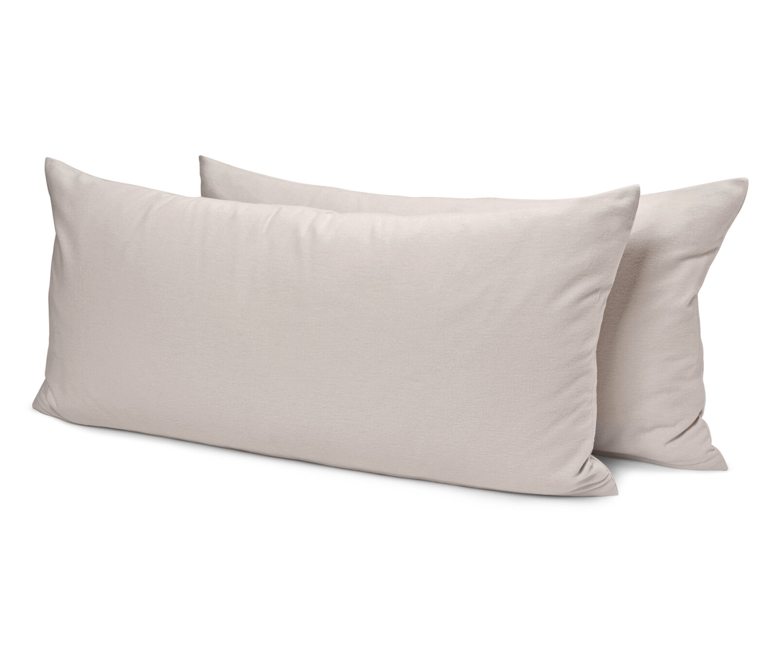 Tchibo - Povlaky na polštář z biberu - barva: béžová