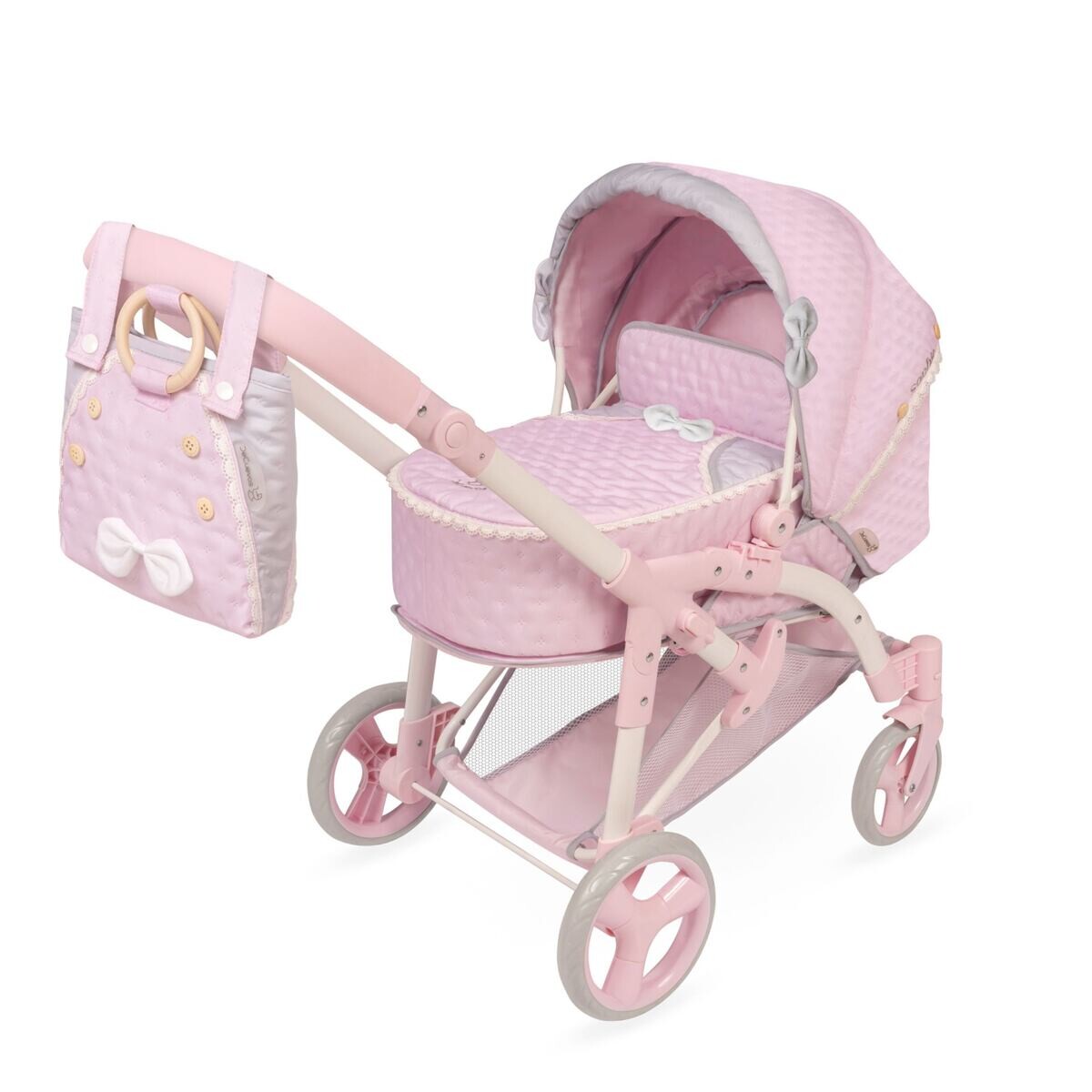 DeCuevas 81675 Skládací kočárek pro panenky 3 v 1 s přenosnou taškou Sophie 2025 - 75 cm