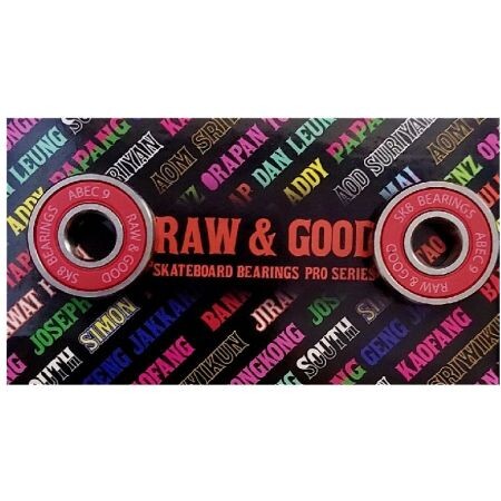 Sk8 Ložiska Raw&Good Bank - Červená - Abec7