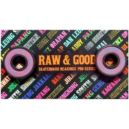 Sk8 Ložiska Raw&Good Dan Leung - Červená - Abec7