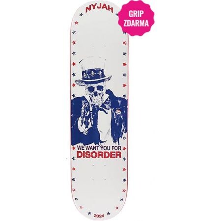 Sk8 Deska Disorder Nyjah We Want You - Bílá - 8.25