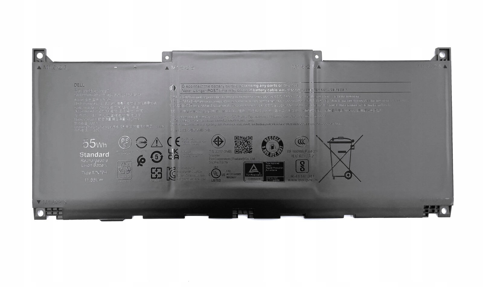 Nová Originální Baterie Dell Xps 13 9320 Plus 9340 9345 Type MN79H 55WH