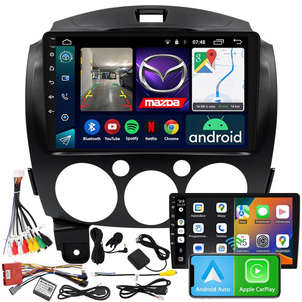 Radio Navigace Android RS-305 Mazda 2 2007-2014 2GB 9