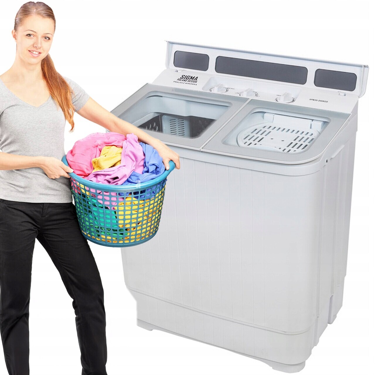 Pračka Domácí Odstředivka Turistická Přenosná Náplň Pračky 5 Kg Odstředivky 2 Kg