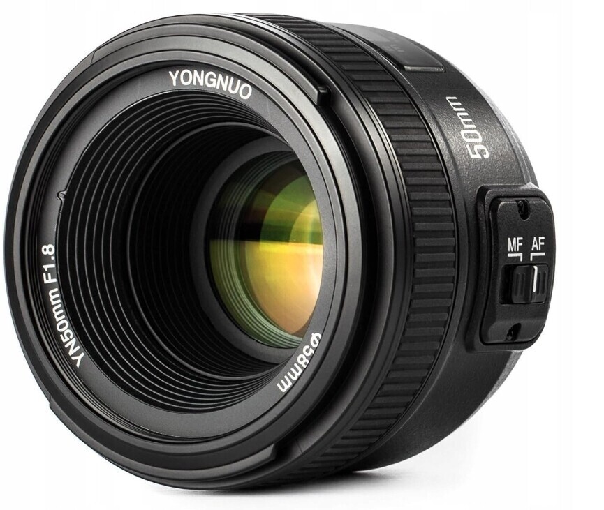 Yongnuo Yn Ef 50 mm f/1.8 objektiv Af YN50 Nikon jako Af-s 50 mm 1.8G
