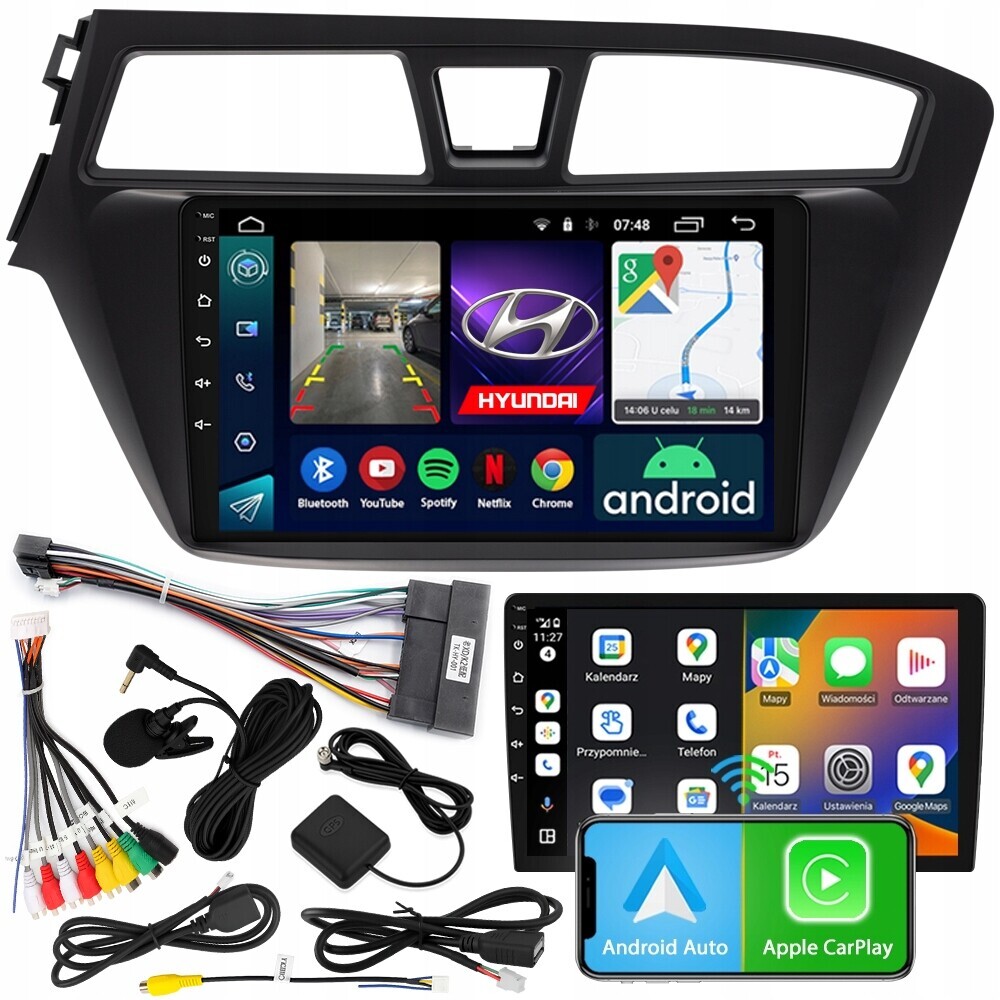 Radio Navigace Android RS-305 Hyundai i20 II 2015-2017 2GB 9
