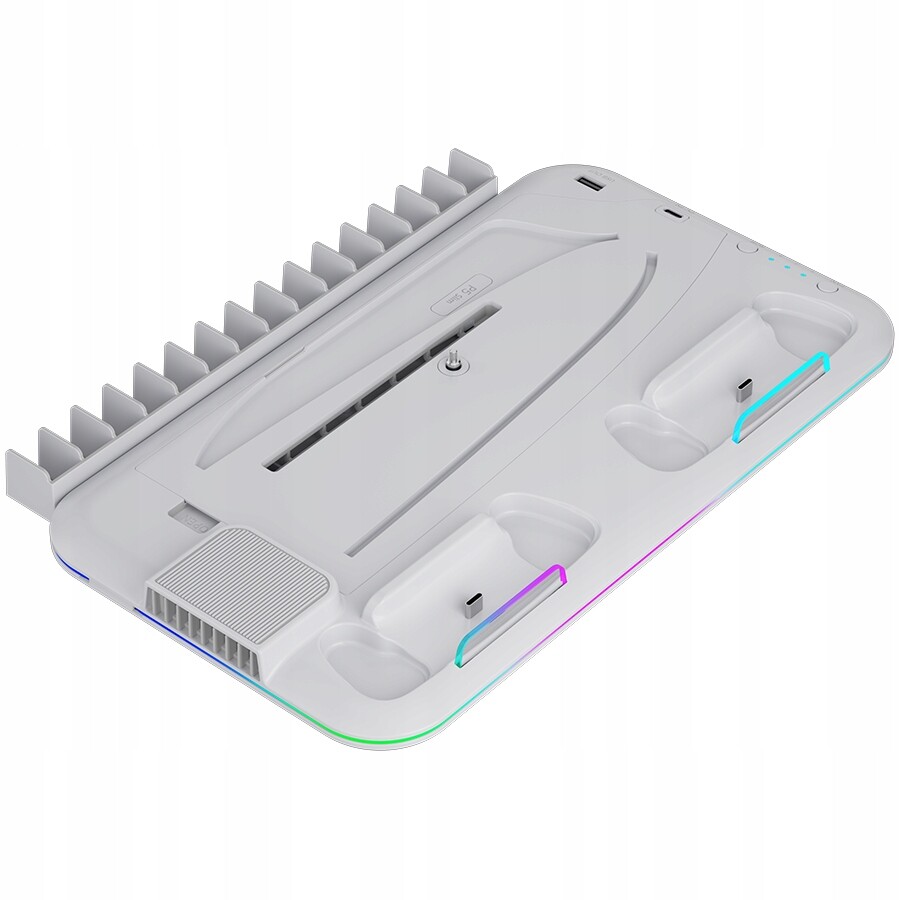 Canyon Chladicí podložka CS-51 Rgb PS5 Slim/DE Nabíjení Bílá