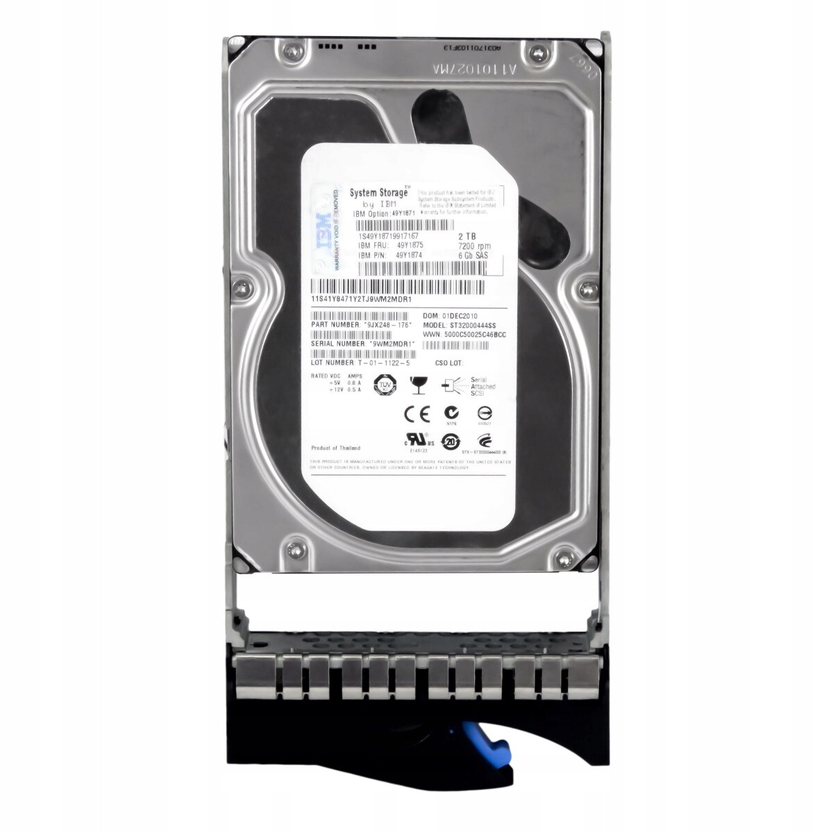 Ibm 49Y1875 49Y1874 2TB 7.2K 16MB SAS-2 3.5'' ST32000444SS