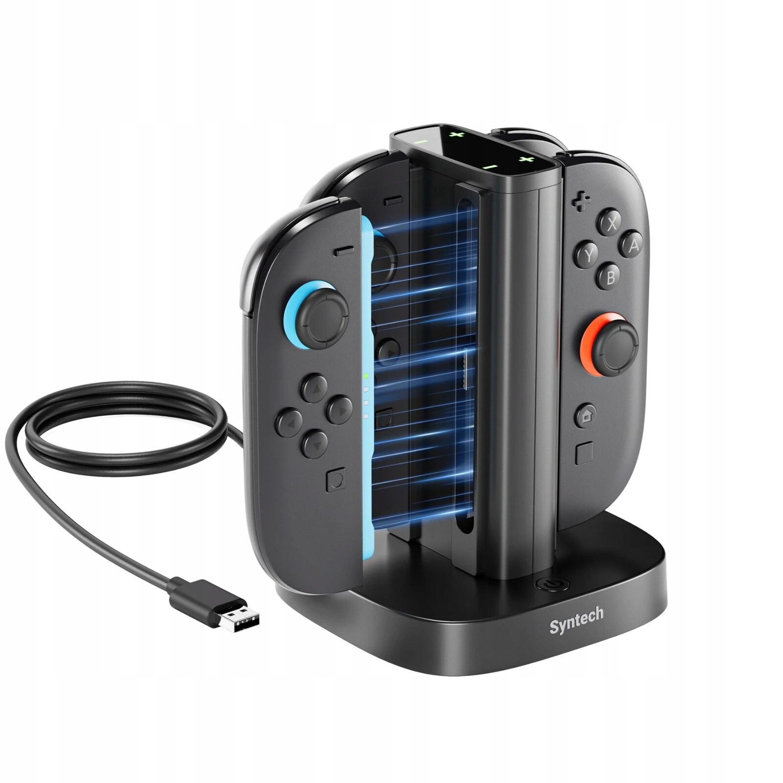 Syntech Led nabíjecí stanice pro Joy-Con pro Nintendo Switch 2 4v1