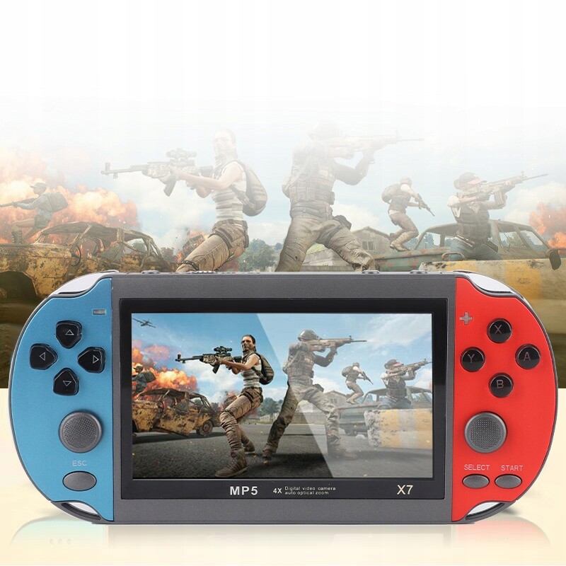 Přenosná Herní Konzola X7 2000+ Her Retro Mini Konzola 4.3 palců 8GB