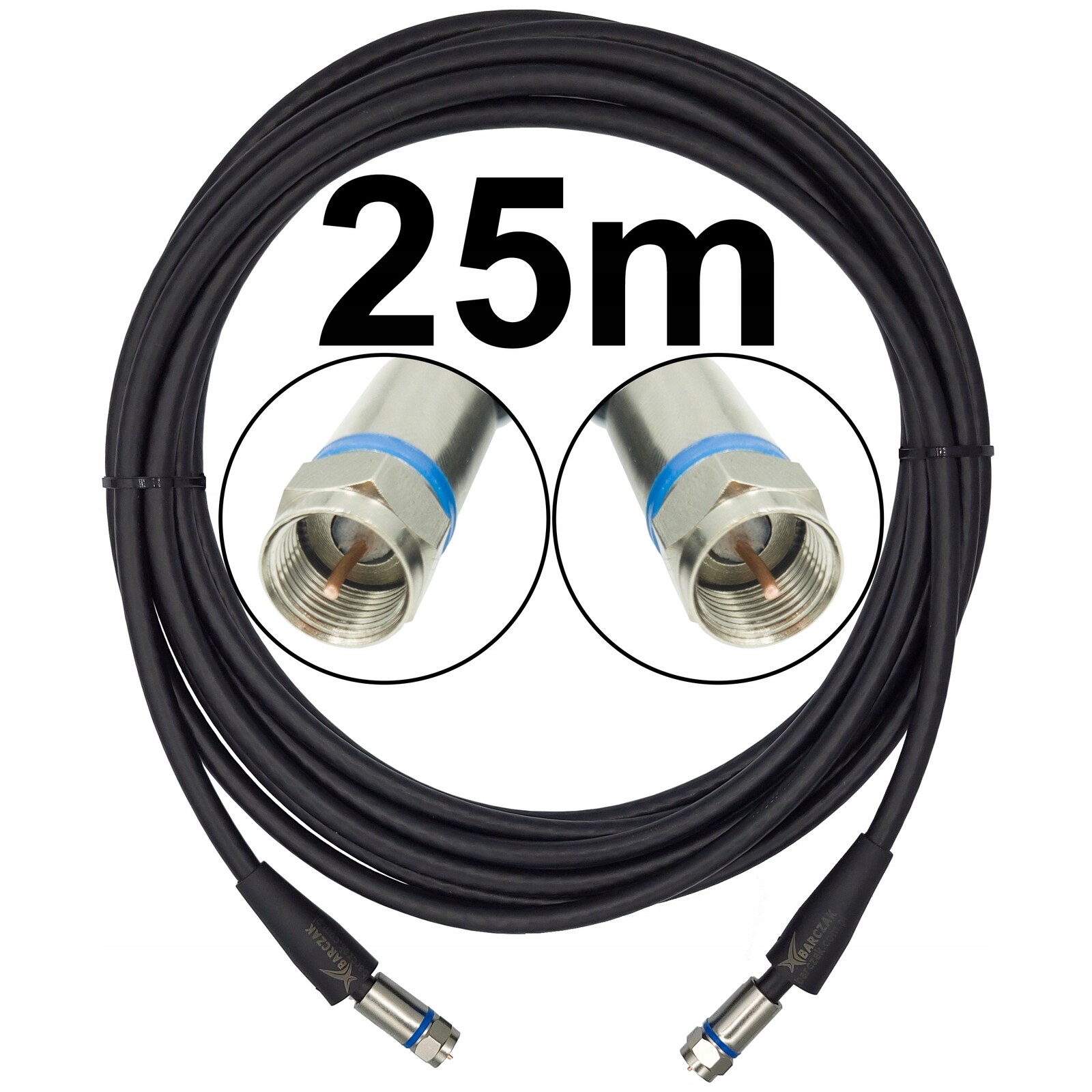 Koaxiální kabel Konektor F – vnější F Konektor 25 m