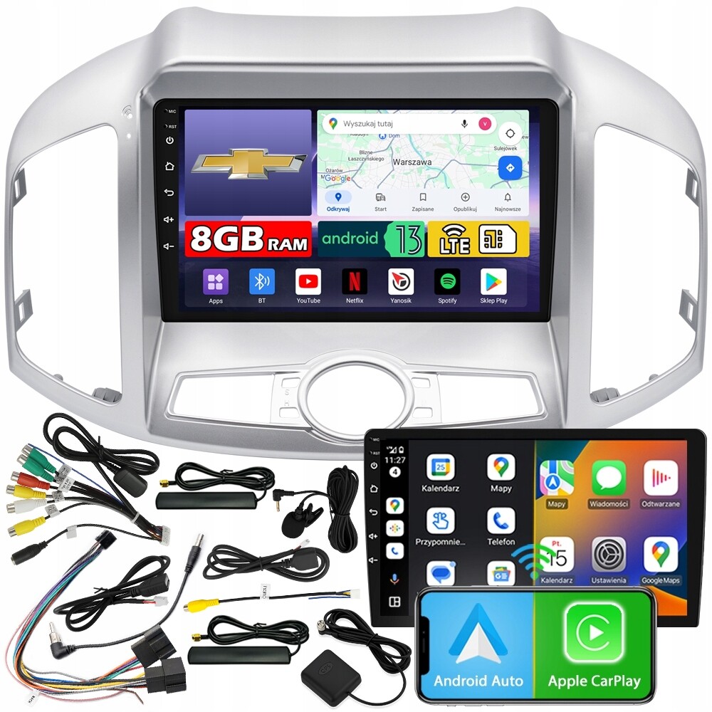 Automobilové Rádio Ncs ZQ9 Chevrolet Captiva 2012-2017 Android 8GB Lte