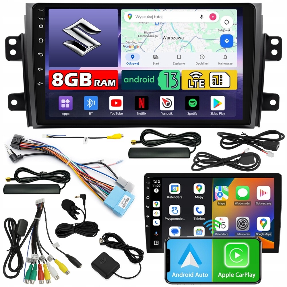 Automobilové Rádio Ncs ZQ9 Suzuki SX4 2006-2013 Android 8GB Lte