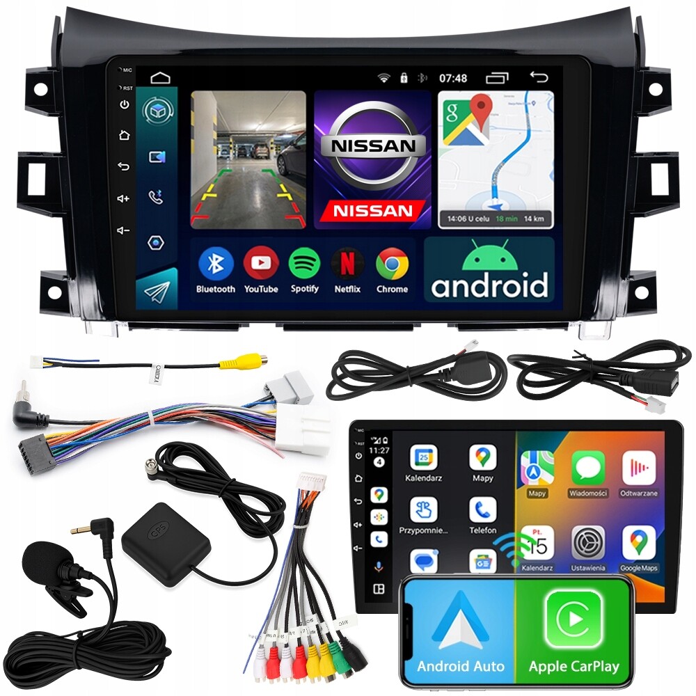 Radio Navigace Android RS-305 Nissan Navara IV 2015-2023 2GB 9