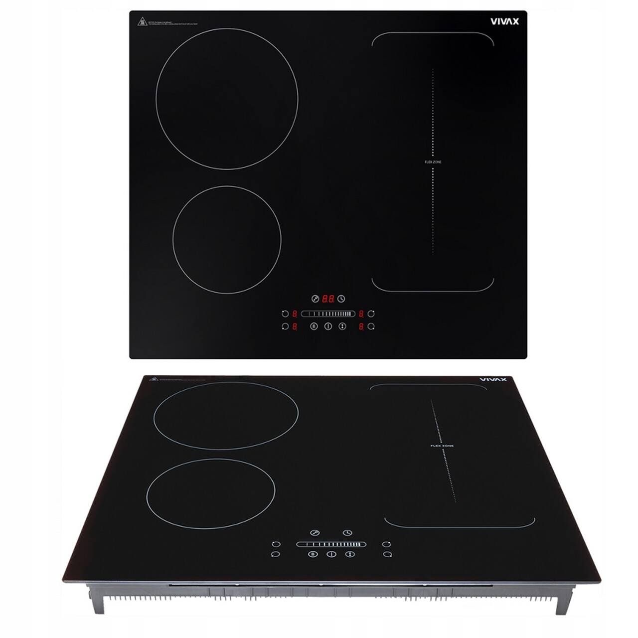 Vestavná Indukční Varná Deska Vivax Boost Timer Zóna Flex 60 CM 230/400 V