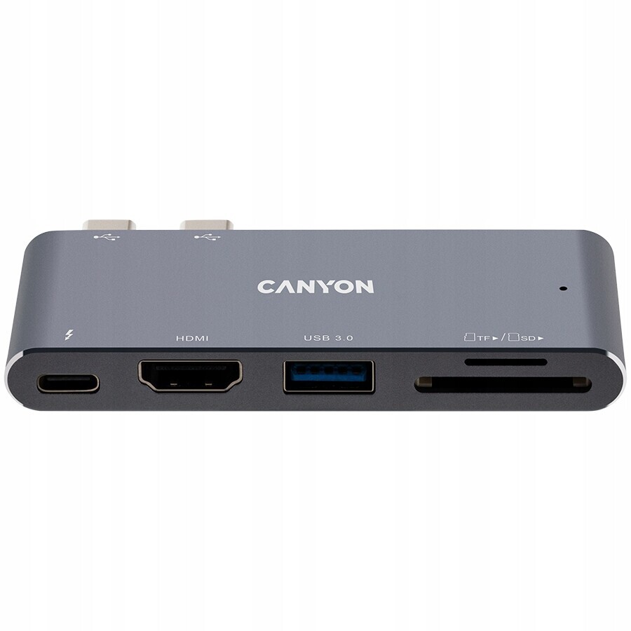 Canyon Hub DS-5 5 v 1 Thunderbolt 3 4k Šedý