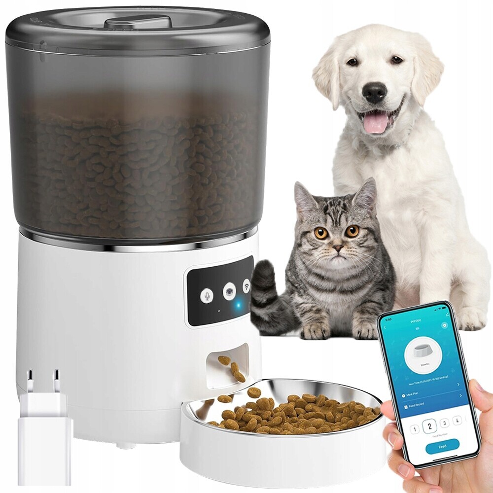 Automatický Dávkovač Krmiva S Pro Psa Kočku Králíky 4L