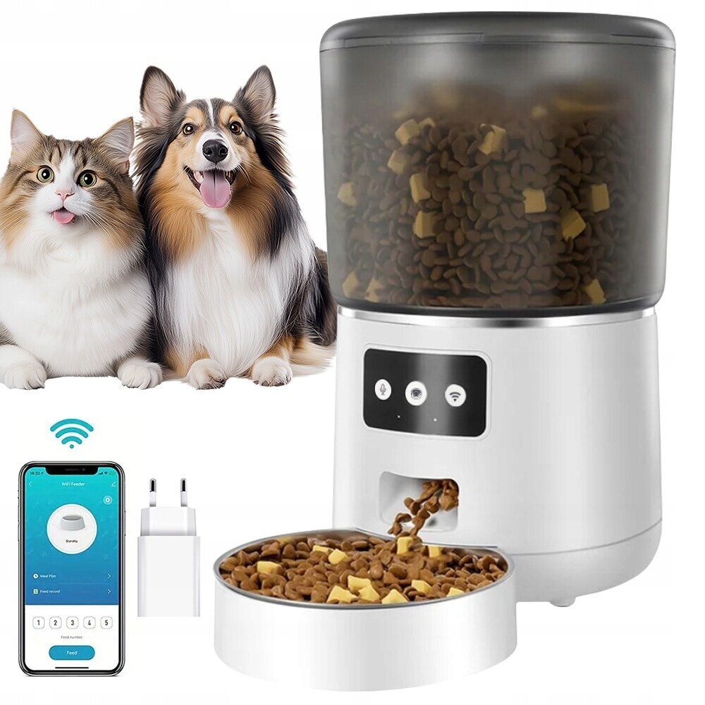 Automatický Podavač Krmiva Pro Kočky Psa 4 L Inteligentní Krmení