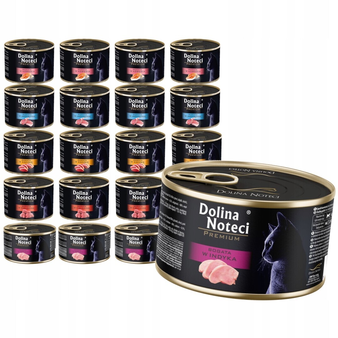 Dolina Noteci Premium Mokré Krmivo Pro Kočky Mix Chutí 20x185g